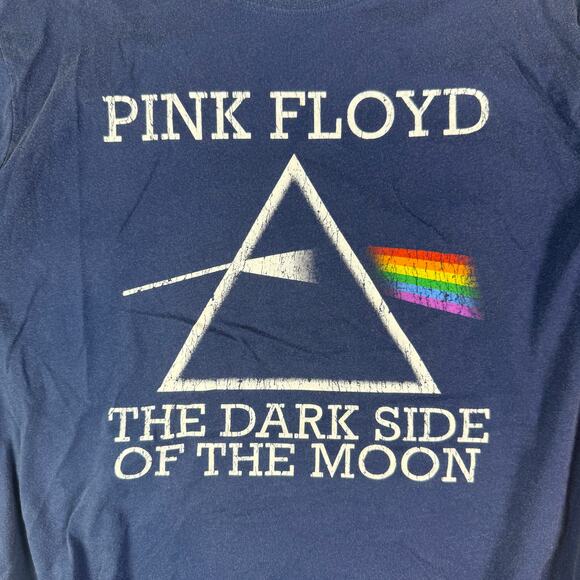 Pink Floyd Graphic Tee Men's L Navy Blue Crew Neck Pullover Short Sleeves - Picture 3 of 6